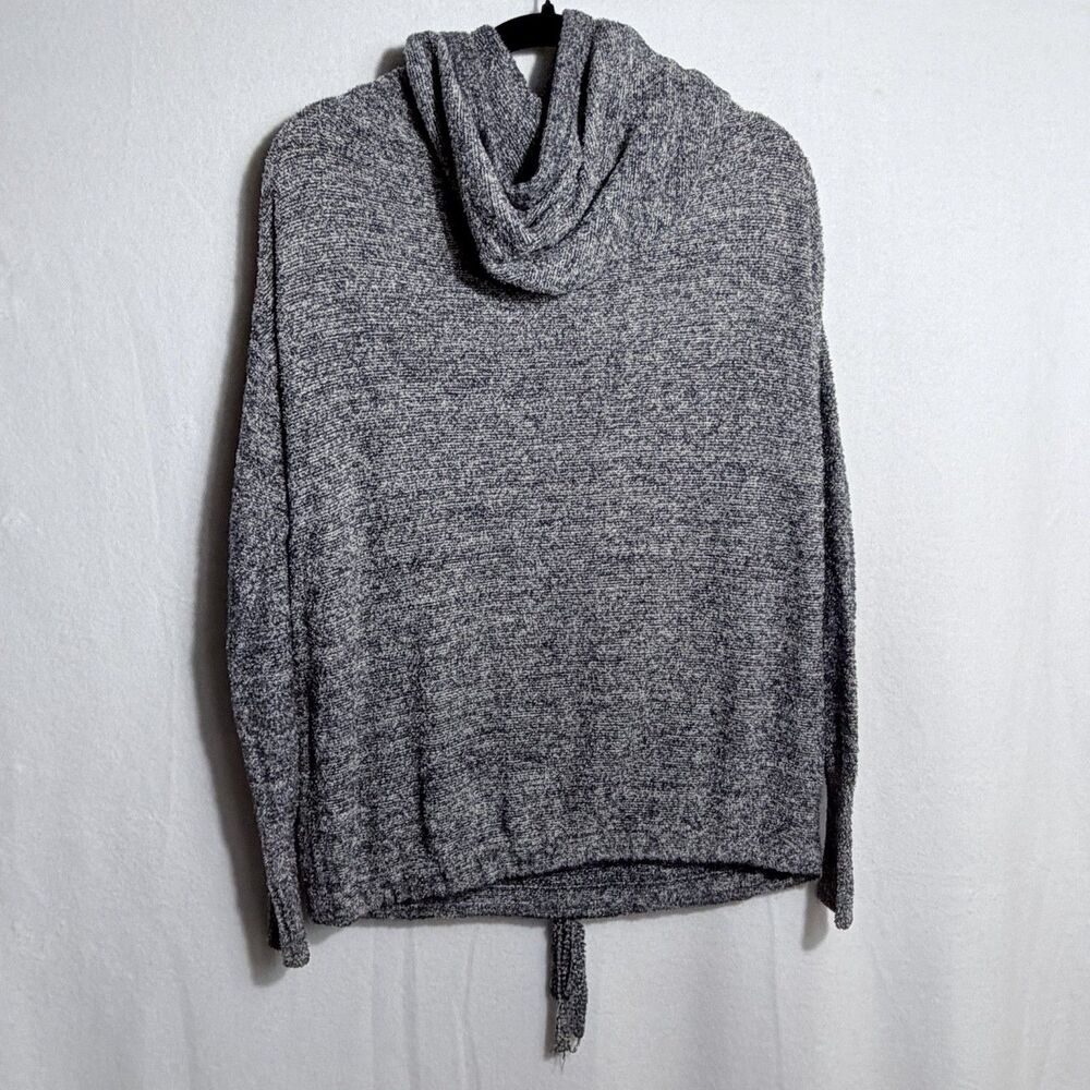 Barefoot Dreams Cozychic Lite Knit Pebble Beach Gray Hooded Pullover Women's S - Picture 2 of 9